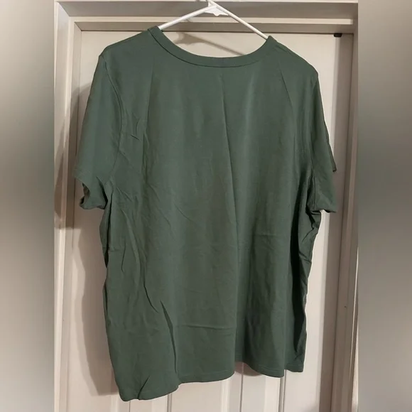 Old Navy Artistic Floral Green/Orange Short Sleeve Casual Tee -XXL, NWT - Picture 4 of 4